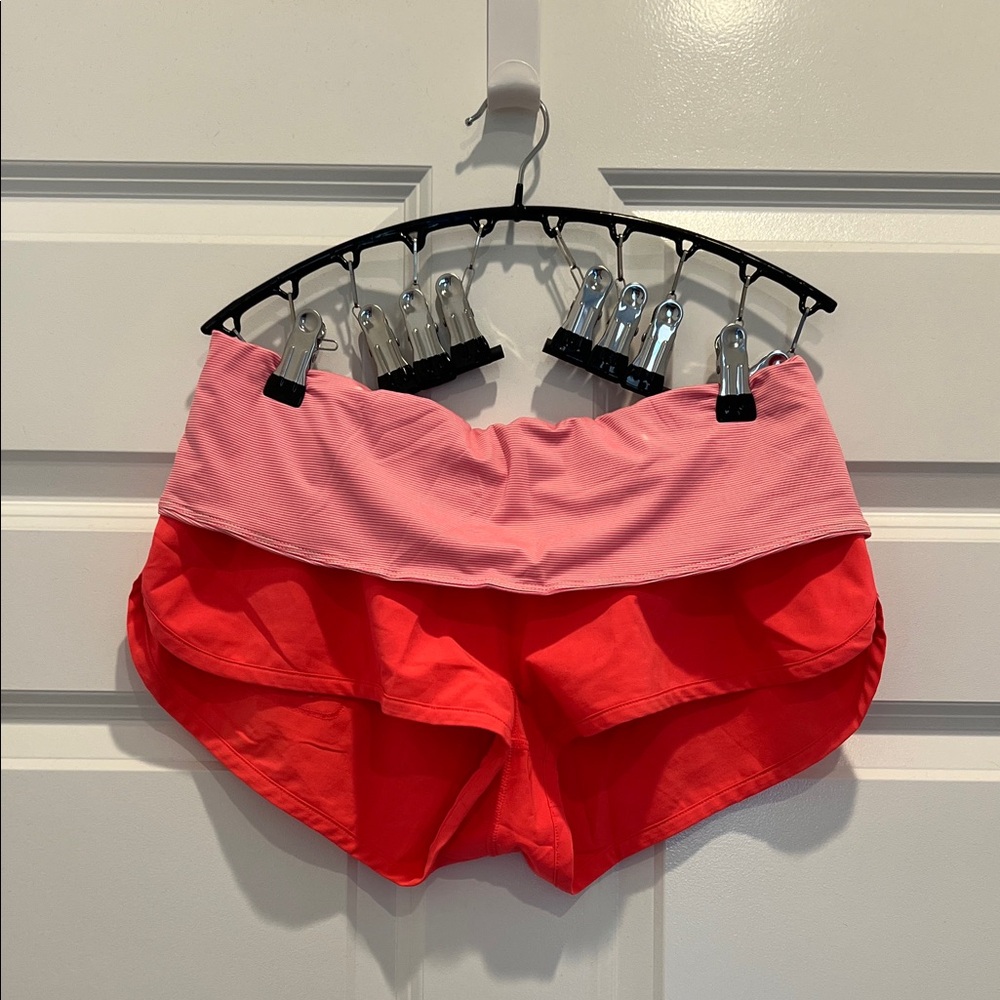 Lululemon Pink Surf fold down Women's Shorts 6